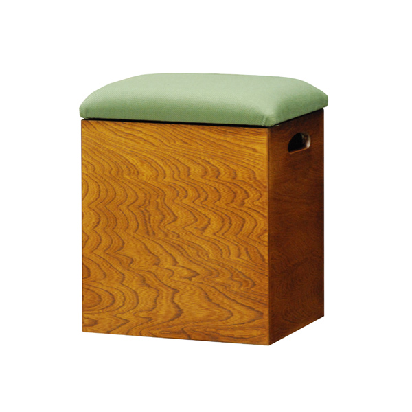 箱椅子　スツール　収納付　あおい　日本製　座面高34.5cm （ 収納スツール 座椅子 クッション 和風 国産 ）