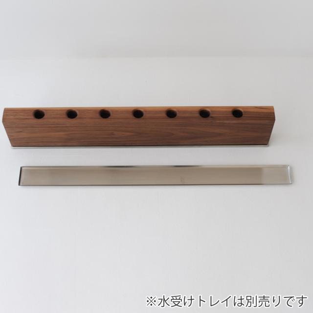 傘立て SOLID 7穴タイプ 天然木 ステンレス （ アンブレラスタンド スリム傘立て 傘スタンド 玄関 傘 収納 玄関収納 ステンレス製 木製 北欧 傘立 スタイリッシュ シルバー 傘収納 シンプル おしゃれ 省スペース 傘入れ ）