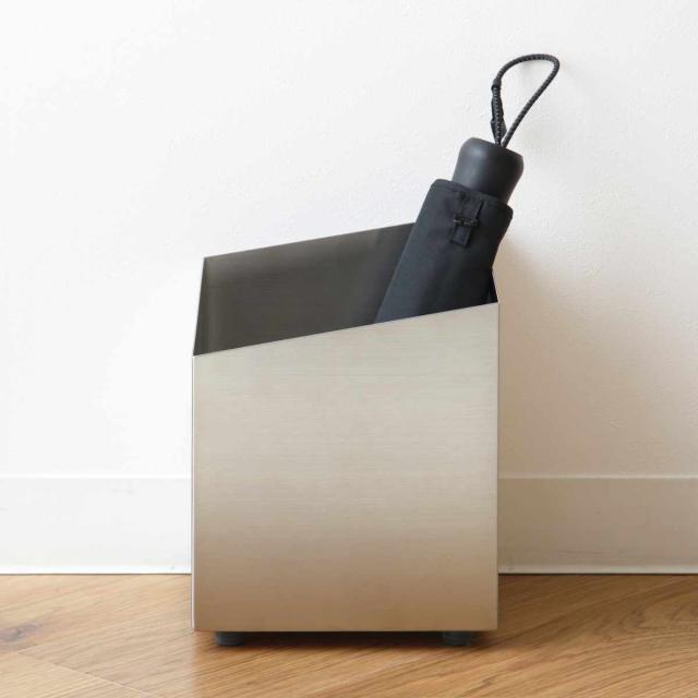 傘立て RHOMBUS ショートタイプ ステンレス 折りたたみ傘専用 （ 折りたたみ傘 アンブレラスタンド スリム傘立て 傘スタンド 玄関 傘 収納 ステンレス製 傘立 スタイリッシュ シルバー 傘収納 シンプル おしゃれ 北欧 ）