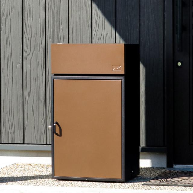宅配ボックス 一戸建て用 ポスト 一体型 戸建 大型 大容量 置き型 屋外 アメリカン おしゃれ 宅配BOX付ポスト(U.S.) 返品不可 返品不可  | ココチのくらし雑貨店 宅配ボックス 戸建て 大型 ポスト 一体型 屋外