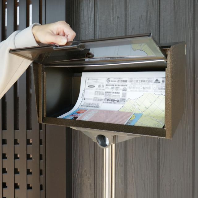 新聞受け箱　ニュースペーパーホルダー　マガジンポスト　スチール　ドイツ 楽天市場】郵便ポスト どでかポスト SGT-3000 （ ポスト