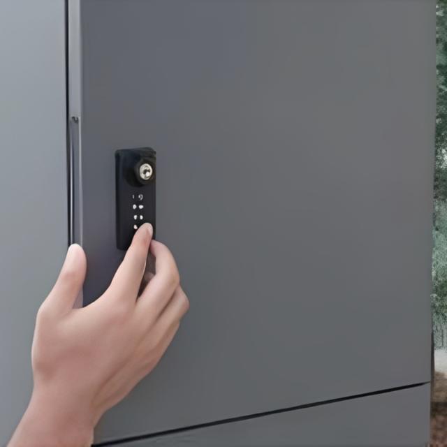 宅配ボックス 郵便ポスト 門柱 AXENT SQUARE インターホン穴無 （ ポスト 宅配 ボックス 宅配ポスト 一戸建て用 スタンドポスト ポスト一体型 据え置き 置き配用ボックス 郵便 郵便受け 宅配BOX 3段 ダイヤル錠 インターホン 穴なし ）_10