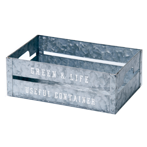 小物収納 幅28 奥行18 高さ10cm プロドマルチコンテナ M 収納ボックス 小物ケース 持ち手付き スチール ブリキ 収納ケース 収納 ボの通販はau Pay マーケット リビングート