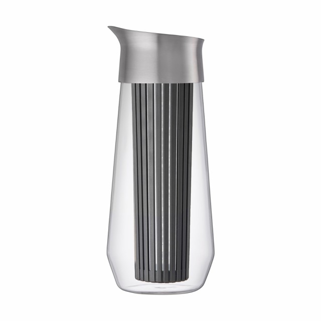 キントー 冷水筒 ピッチャー 1L LUCE コールドブリューカラフェ 耐熱ガラス （ KINTO 電子レンジ対応 食洗機対応 水差し 麦茶ポット 耐熱 ガラス 茶こし付き ストレーナー シンプル おしゃれ 冷水ポット 熱湯 ガラス製 麦茶 ）の通販は