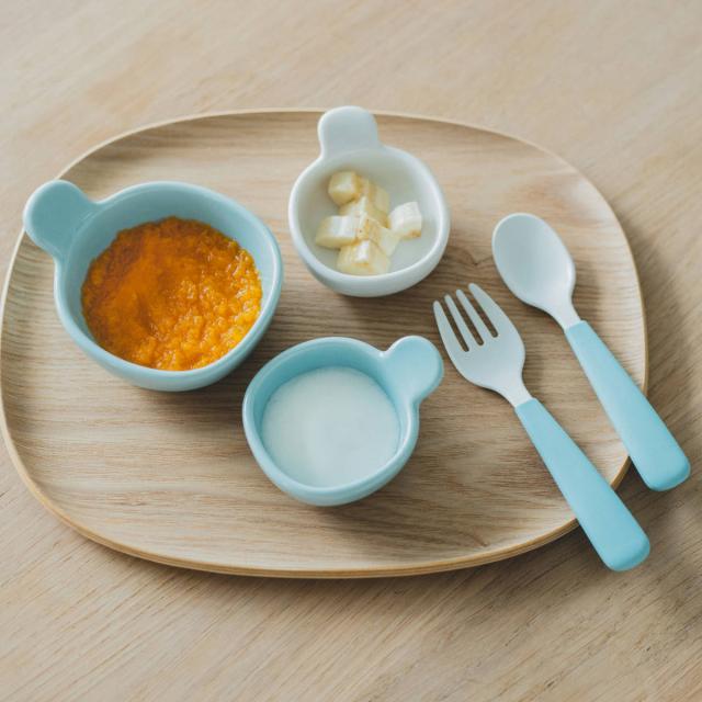 KINTO キントー NEST 8pcs セット （ 電子レンジ対応 食洗機対応 離乳食 子供 キッズ 磁器製 ボウル プレート マグ マグカップ スプーン フォーク トレイ トレー おしゃれ ）_10