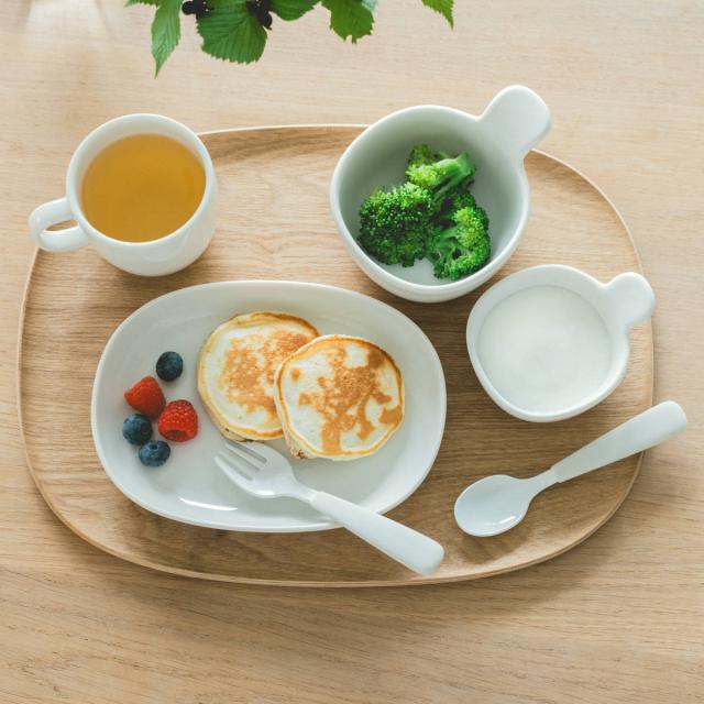 KINTO キントー NEST 8pcs セット （ 電子レンジ対応 食洗機対応 離乳食 子供 キッズ 磁器製 ボウル プレート マグ マグカップ スプーン フォーク トレイ トレー おしゃれ ）_9