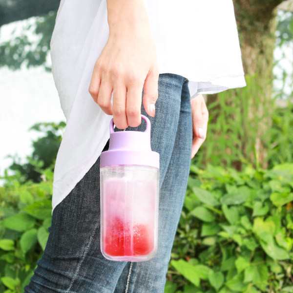 キントー KINTO 水筒 TO GO BOTTLE 二重構造 ハンドル付 360ml （ プラボトル ストロー付き マイボトル 食洗機対応  プラスチック クリアの通販はau PAY マーケット - リビングート