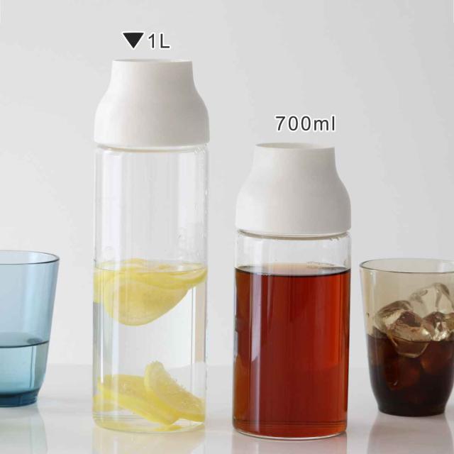 キントー Kinto 冷水筒 ピッチャー 耐熱 1l ガラス Capsule カプセル ウォーターカラフェ 水差し 麦茶ポット 食洗機対応 電子レンジ対の通販はau Pay マーケット お弁当グッズのカラフルbox