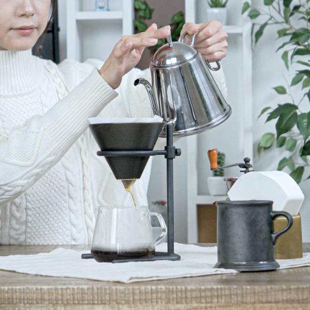KINTO キントー SCS-S04 ブリューワースタンドセット 4cups （ SLOW COFFEE STYLE Specialty 4杯分 600ml 磁器製 スタンド コーヒースタンド ブリュワー 可動式 コーヒーサーバー 紙フィルター ）_16