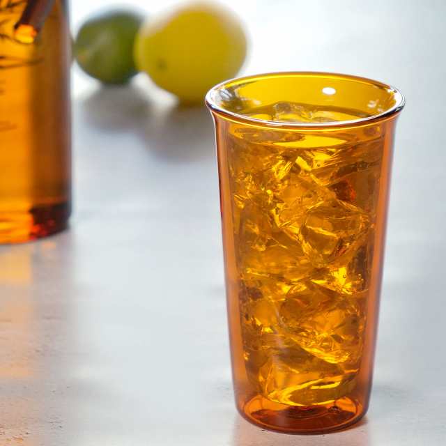 本物 KINTO キントー CAST AMBER ダブルウォールグラス 340ml 工芸品