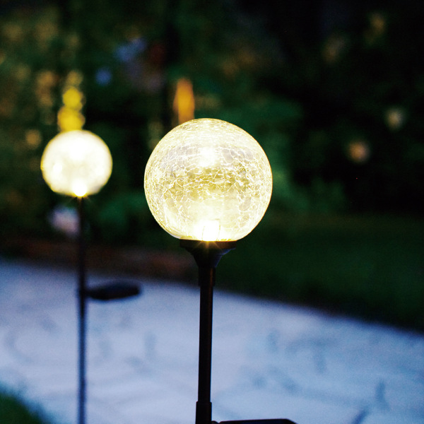 ガーデンライト ソーラーライト クラックボール ソーラー 屋外 充電 ソーラー充電 庭 ライト ソーラーパネル 自動充電 防水 照明 クラの通販はau Pay マーケット お弁当グッズのカラフルbox