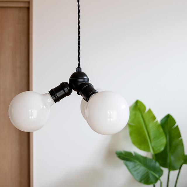 パッロ ペンダントライト Black3灯 （ 照明 ライト LED 対応 3灯 10畳 シーリング用 天井照明 照明器具 シンプル おしゃれ インテリア ペンダント 間接照明 ミニマル リビング ダイニング 寝室 トイレ インダストリアル ）_7