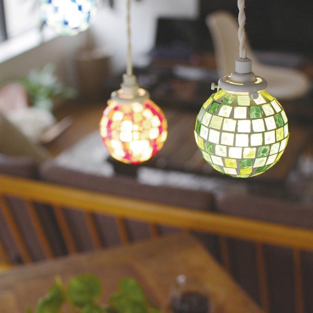 レトロ調 ペンダントライト【LED電球付属】 ティファニー ランプ