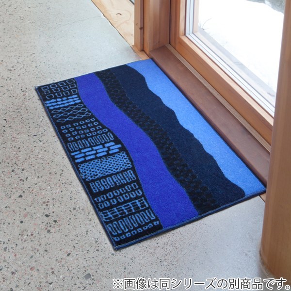 玄関マット 60×110cm 厚さ 8mm 屋内 Kobe Muoto Collection Kukkalaulu （ 薄型 洗える 滑り止め ラグ ドアマット キッチン リビング インテリア おしゃれ 室内 水洗い 洗濯機 吸水 エントランス 洗面所 ）_5