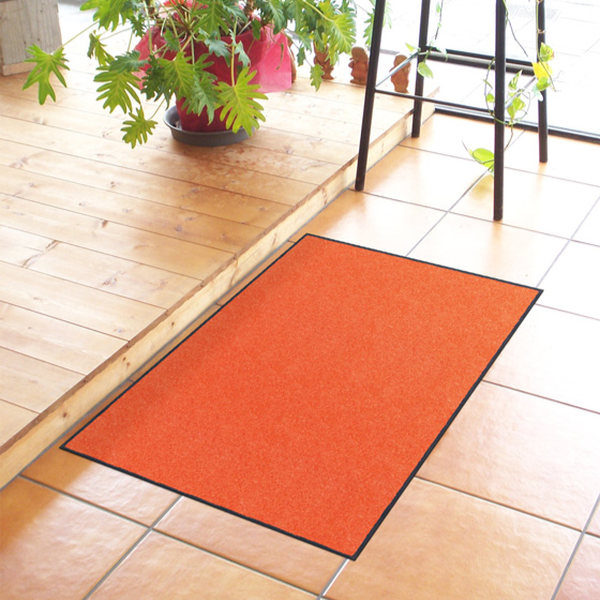 玄関マット 屋内 屋外 業務用 60×135cm スタンダードマットECO 暖色系 オフィス サイズオーダー （ 屋内用 屋外用 兼用 除塵 耐久性 洗える 滑り止め エントランス 玄関 マット 吸水マット 泥落とし フチあり 日本製 ）