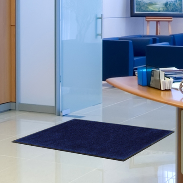 玄関マット 屋内 屋外 業務用 90×150cm スタンダードマットECO 寒色系 オフィス （ 屋内用 屋外用 除塵 洗える 滑り止め 泥落とし フチあり エントランス 玄関 マット 吸水マット 日本製 ）