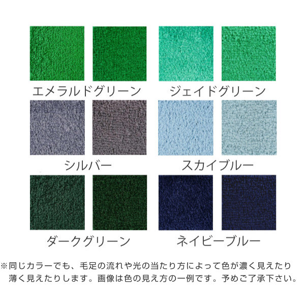 【法人限定】 玄関マット 屋内 屋外 業務用 135×285cm スタンダードマットECO 寒色系 オフィス サイズオーダー （ 屋内用 屋外用 除塵 洗える 滑り止め 泥落とし フチあり エントランス 玄関 マット 吸水マット 日本製 ）_3