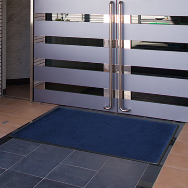 【法人限定】 玄関マット 屋内 屋外 業務用 150×210cm スタンダードマットECO 寒色系 オフィス サイズオーダー （ 屋内用 屋外用 除塵 洗える 滑り止め 泥落とし フチあり エントランス 玄関 マット 吸水マット 日本製 ）