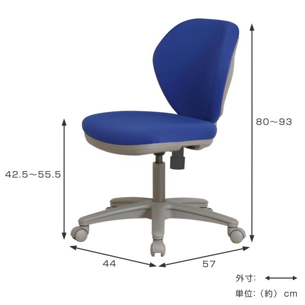 オフィスチェア 座面高42.5〜55.5cm キャスター チェア ロッキング 背スウィング 高さ調節 キャスターチェア （ パソコンチェア デスクチェア 体圧分散 ワークチェア PCチェア イス 肘なし コンパクト モールドウレタン ）_2