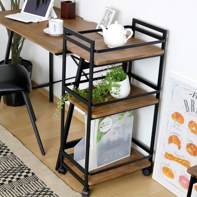 キッチンラック キッチンワゴン ヴィンテージ風 ヤマソロ キッチンラック キッチンワゴン ヴィンテージ風 ヤマソロ