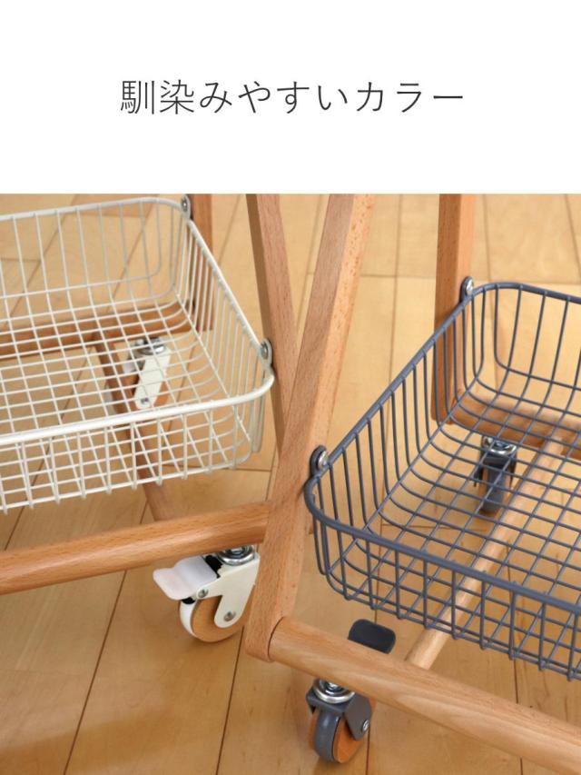サイドテーブル キャスター付 テーブルワゴン 高さ70cm リヴ （ 収納 バスケット ミニデスク サブデスク タブレットスタンド テーブル ワゴン ナイトテーブル ミニテーブル ソファ ベッド 横 棚 木製 北欧 ナチュラル ）