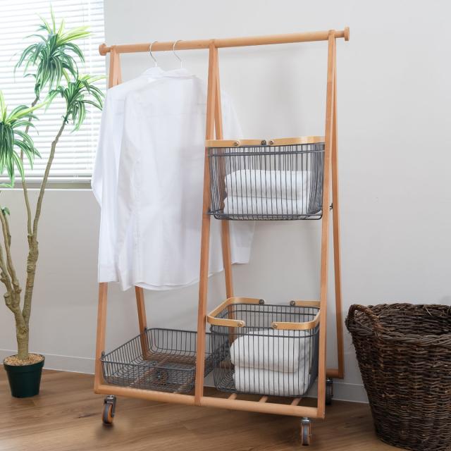 Mash リヴ キャリーバスケットハンガー コンパクト 高さ119cm 天然木 ( LIV ランドセルラック コートハンガー バスケット キャスター付き 収納ラック 衣類収納 木製ハンガーラック キャスター ナチュラル 北欧 おしゃれ 入園 入学 )の通販は Mash リヴ キャリーバスケットハンガー コンパクト 高さ119cm 天然木 ( LIV ランドセルラック コートハンガー バスケット キャスター付き 収納ラック 衣類収納 木製ハンガーラック キャスター ナチュラル 北欧 おしゃれ 入園 入学 )の通販は