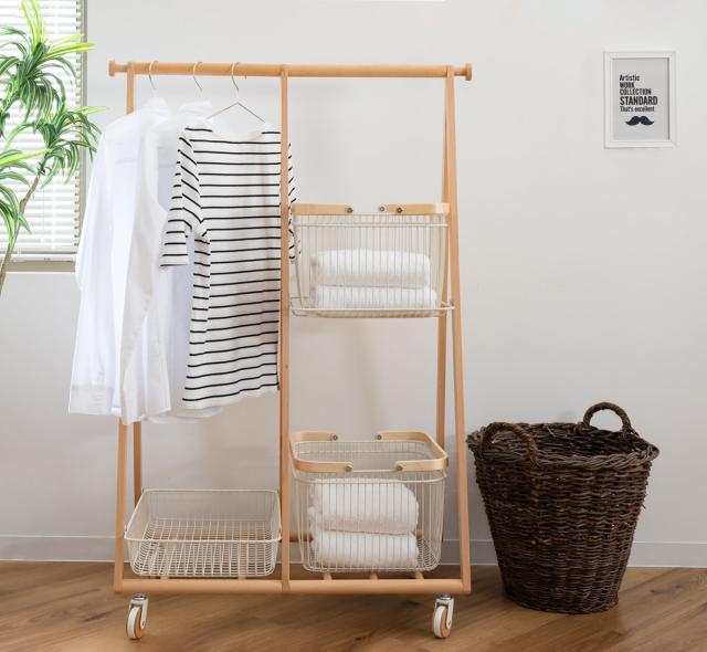 Mash リヴ キャリーバスケットハンガー コンパクト 高さ119cm 天然木 ( LIV ランドセルラック コートハンガー バスケット キャスター付き 収納ラック 衣類収納 木製ハンガーラック キャスター ナチュラル 北欧 おしゃれ 入園 入学 )の通販は Mash リヴ キャリーバスケットハンガー コンパクト 高さ119cm 天然木 ( LIV ランドセルラック コートハンガー バスケット キャスター付き 収納ラック 衣類収納 木製ハンガーラック キャスター ナチュラル 北欧 おしゃれ 入園 入学 )の通販は