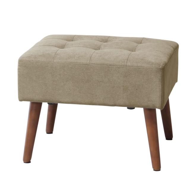 オットマン（木製脚） 60cm×55cm×42cm