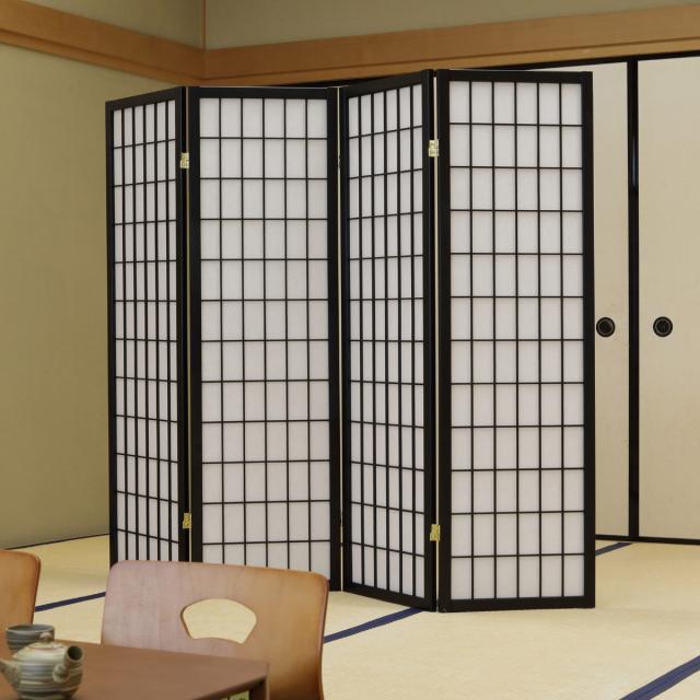 衝立 和風衝立 4連 こだま 高さ150cm （ パーテーション