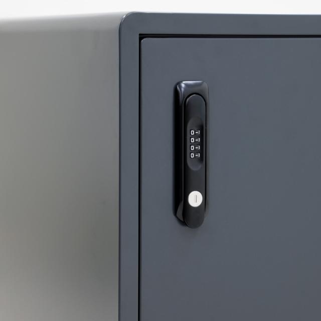 宅配ボックス ラット （ 宅配 ボックス 置き配用ボックス 玄関 屋外 宅配BOX 鍵付き 1段 大容量 台座付き 戸建 荷物受け 宅配便 配達 戸建て 後付け 簡単設置 ダイヤル錠 印鑑ケース付き ）_11