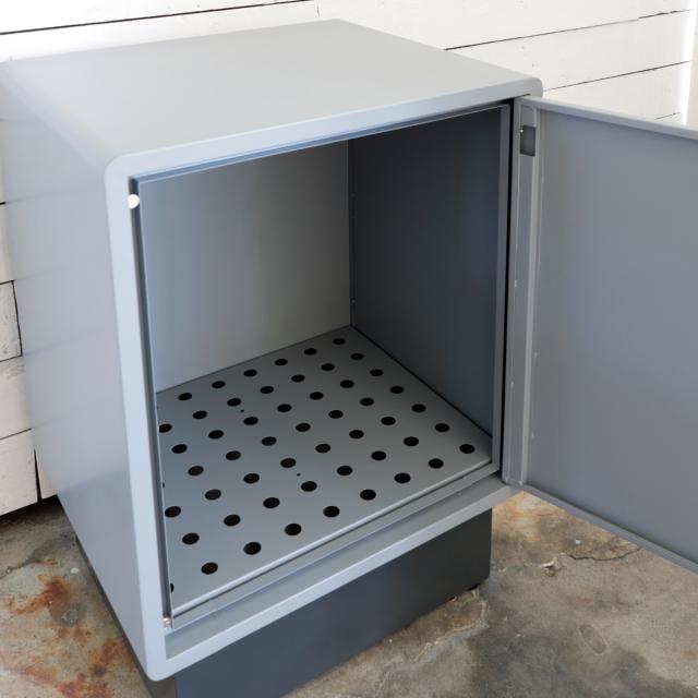 宅配ボックス ラット （ 宅配 ボックス 置き配用ボックス 玄関 屋外 宅配BOX 鍵付き 1段 大容量 台座付き 戸建 荷物受け 宅配便 配達 戸建て 後付け 簡単設置 ダイヤル錠 印鑑ケース付き ）_17