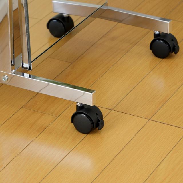 スタンドミラー 高さ147cm キャスター付き 飛散防止 角度調節 姿見 （ キャスター付き 角度調節 ノンフレーム 飛散防止加工 ミラー 鏡 姿見 全身鏡 シンプル スタイリッシュ ）_14