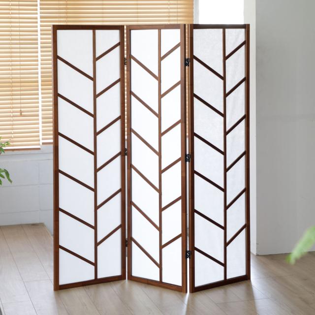 衝立 3連 高さ150cm 折りたたみ 天然木 杉 完成品 間仕切り （ パーテーション 目隠し パーティション 屏風 自立 スクリーン ついたて 3連スクリーン 仕切り おしゃれ 部屋 和室 洋室 玄関 インテリア ）_12