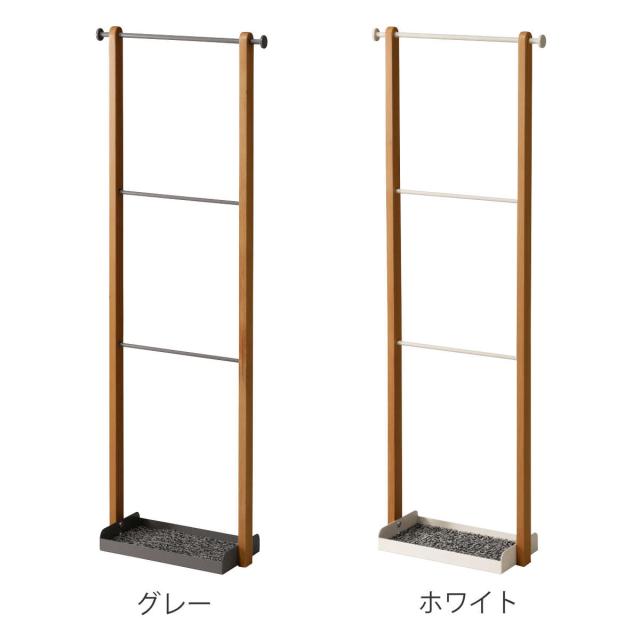 Mash アンブレラハンガー 幅38cm 傘立て 天然木 木目調 スチール 薄型 省スペース おしゃれ リヴ （ 傘たて 傘 収納 玄関収納 コンパクト スリム インテリア 土間収納 シューズクローク シンプル かわいい スッキリ 子供用傘 ）