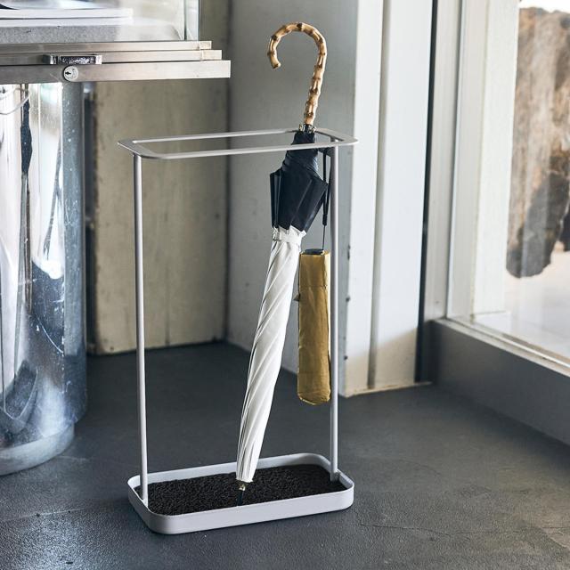 傘立て アンブレラスタンド 幅30cm スリム 完成品 スチール SIEVE ANTENNA （ 省スペース 玄関収納 傘収納 コンパクト 折りたたみ傘対応 おしゃれ ブラック グレー シンプル 傘 収納 玄関雑貨 ）