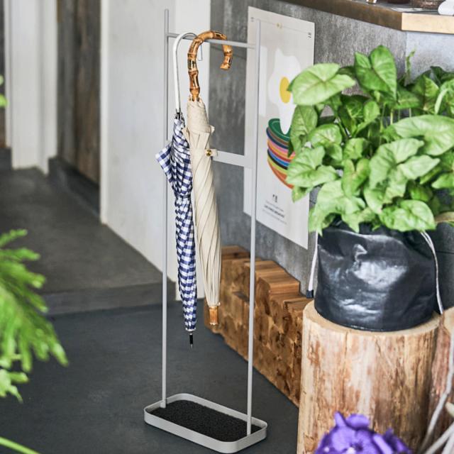 傘立て アンブレラハンガー 幅30cm スリム 完成品 スチール SIEVE ANTENNA （ 傘掛け 省スペース 玄関収納 傘収納 コンパクト 折りたたみ傘対応 おしゃれ ブラック グレー シンプル 傘 収納 玄関雑貨 ）