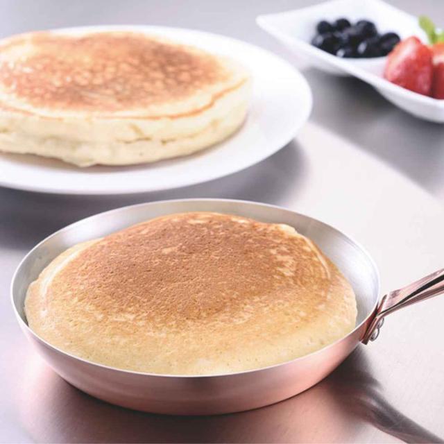 フライパン 16cm ガス火専用 ふんわり銅のぱんけーきpan （ 銅フライパン 銅製フライパン 浅型フライパン 16センチ 小さめ ミニ パンケーキ 銅のフライパン 銅鍋 銅製 ）_4