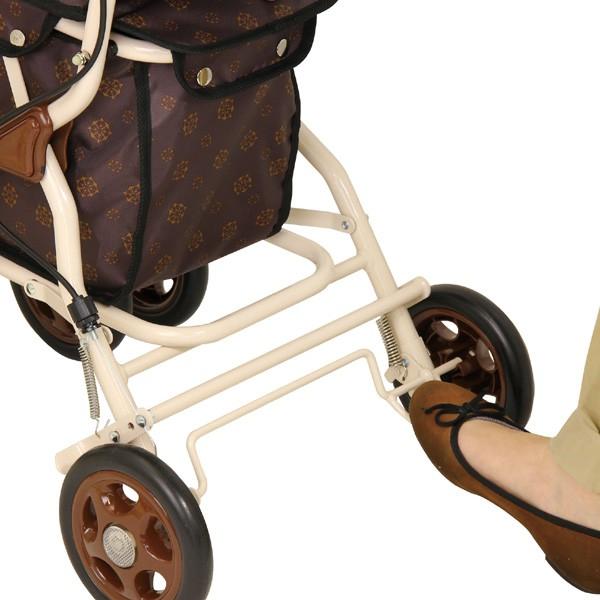 ■在庫限り・入荷なし■シルバーカー ミドルタイプ ルミド （ 折りたたみ 手押し車 歩行補助 軽量 座れる シニア おしゃれ 大容量 折り畳み ショッピングカート シニアカート ブレーキレバー付き ストッパー付き 高さ調節 反射機能 ）