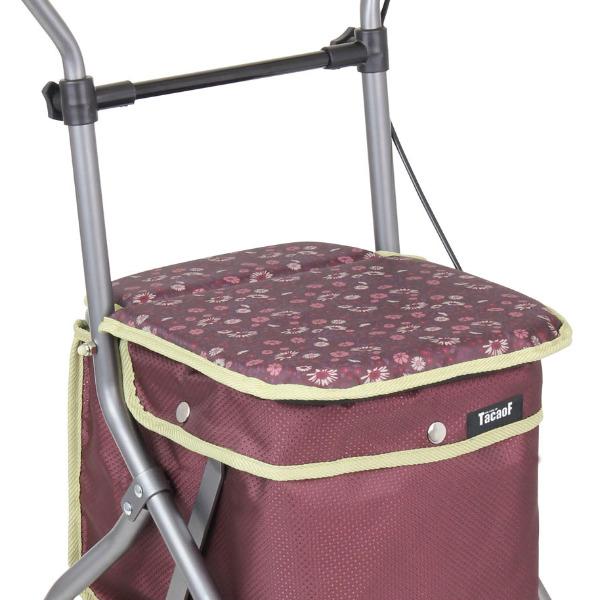 ★美品★ シルバーカー手押車　TacaoFテイコブナノンDX　ポーチバッグ 幸和 Tacaof ○割引クーポン対象○ シルバーカー 幸和製作所