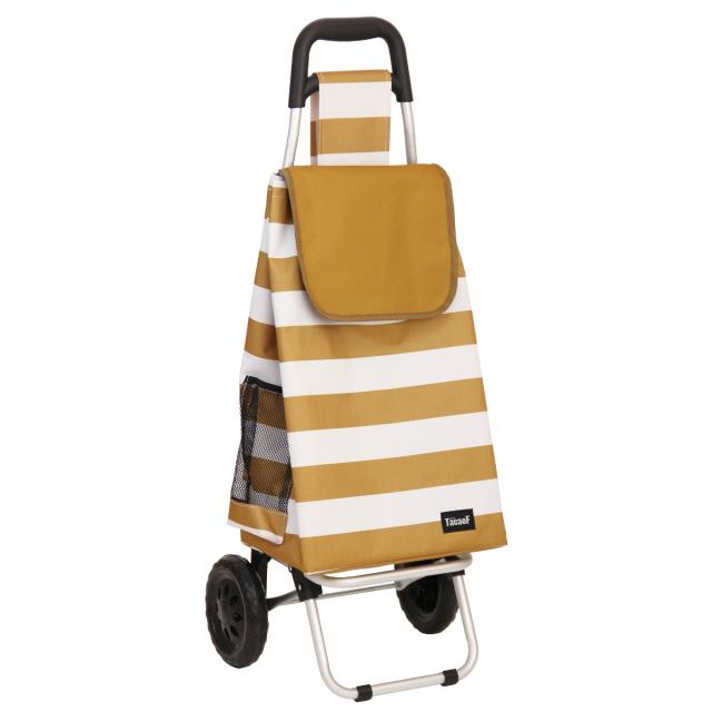 ショッピングカート 折りたたみ アルミ製 バッグ付 （ キャリー