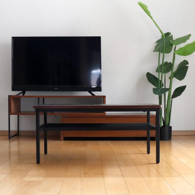 【アウトレット】 センターテーブル 幅80cm ラック スチール脚 （ テーブル ローテーブル リビングテーブル 長方形 コンパクト 収納 天板下 棚付き おしゃれ 白 木目調 コンパクト リビング 北欧風 ヴィンテージ調 ）_11