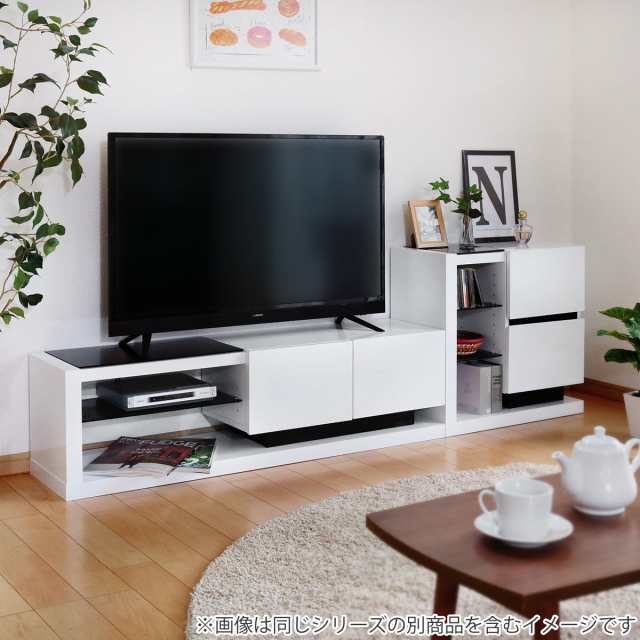 モノトーン鏡面 テレビボード/ローボード W120 tvc-03a.jpg