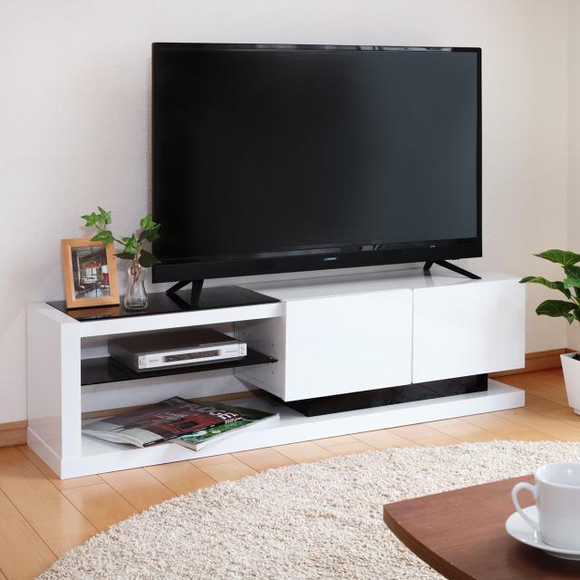 モノトーン鏡面 テレビボード/ローボード W120 楽天市場】【最大400円OFFクーポン配布中】 テレビ台 ローボード