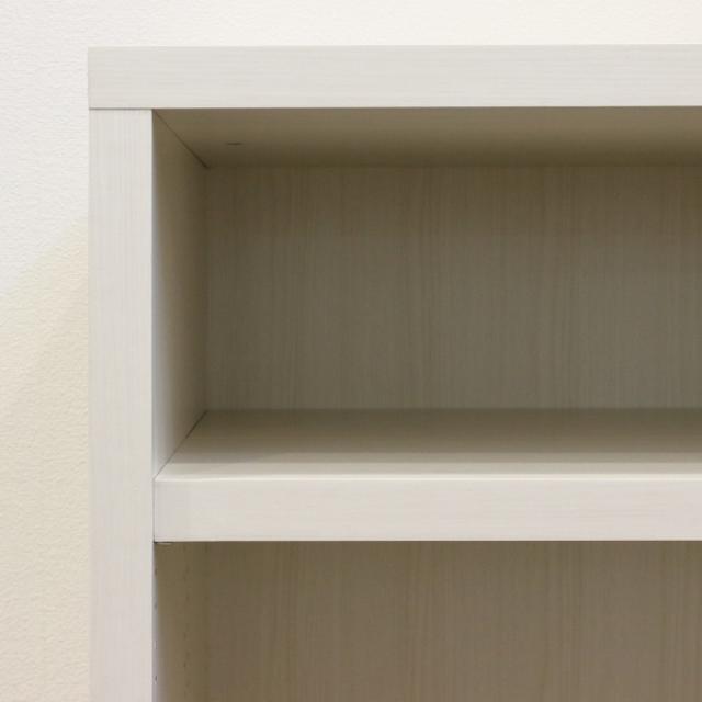 本棚 コミックラック 5段2列 前後棚板 幅90cm （ ラック 棚 シェルフ 飾り棚 収納 日本製 ディスプレイラック 家具 大容量 強化棚板 可動棚 シンプル ）_6