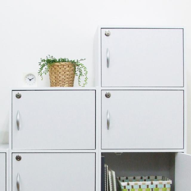 カラーボックス 3段 全段鍵付 幅42cm （ 収納 家具 鍵付き 棚 ロッカー