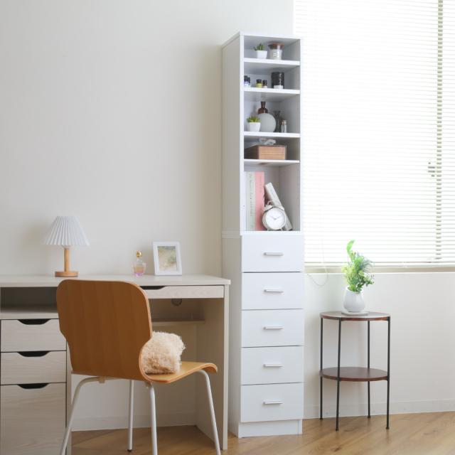 スリムラック 幅30cm 収納ラック 棚 すき間収納 ストッカー 引出し5段 ( ラック 本棚 チェスト キッチン収納 ランドリー A4対応 タオル収納 上下分割 セパレート 隙間 ブラウン ホワイト 可動棚 )の通販は スリムラック 幅30cm 収納ラック 棚 すき間収納 ストッカー 引出し5段 ( ラック 本棚 チェスト キッチン収納 ランドリー A4対応 タオル収納 上下分割 セパレート 隙間 ブラウン ホワイト 可動棚 )の通販は