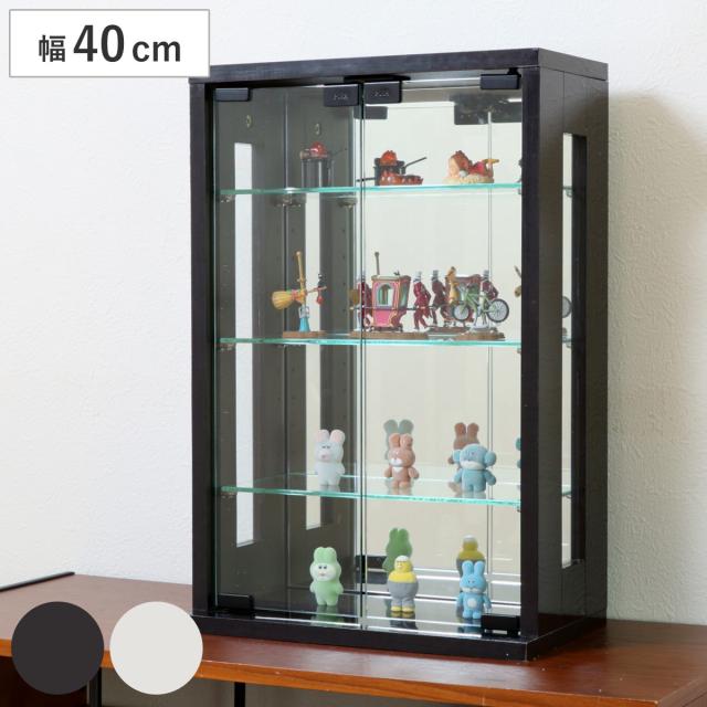 卓上コレクションケース 幅40cm 縦型 ガラス （ コレクションラック