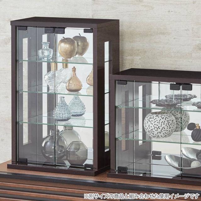 卓上コレクションケース 幅40cm 縦型 ガラス （ コレクションラック