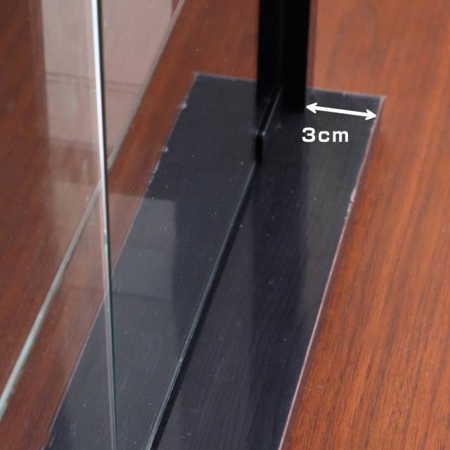 卓上コレクションケース 幅60cm 横型 ガラス （ コレクションラック 卓上 収納 ディスプレイケース ガラス扉 飾り棚 フィギュア フィギュアケース 透明 ケース ガラス棚 背面ミラー ホワイト ダークブラウン ）_11