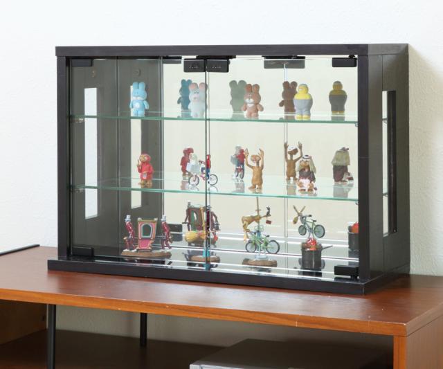 卓上コレクションケース 幅60cm 横型 ガラス （ コレクションラック